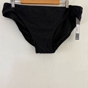 Nicole Miller scoop Swimsuit black Bottoms size 2XL